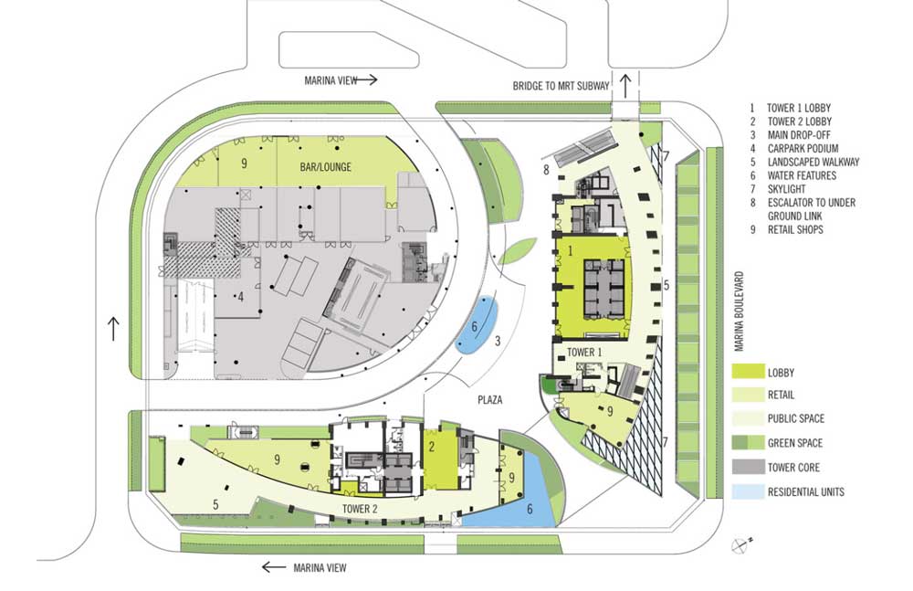 The Sail @ Marina Bay Site Plan